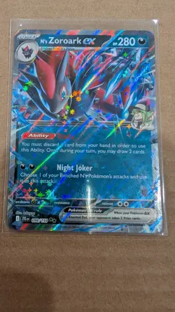 N's Zoroark EX 98/159 Double Rare Holo -SV09- Journey Together -NM- Pokemon TCG - Image 1