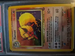 1999 POKEMON JUNGLE #3 FLAREON-HOLO PSA 4 - Image 2