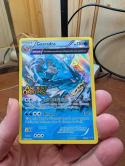Pokemon Ancient Origins Stamped Prerelease Promo Gyarados Black Star XY60 - Image 1