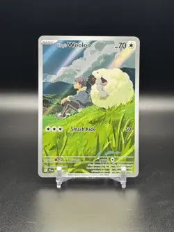 2025 POKEMON JOURNEY TOGETHER #170 HOP'S WOOLOO ILLUSTRATION RARE - NM - Image 1