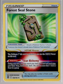 Forest Seal Stone 156/195 Holographic Rare Silver Tempest Pokemon TCG Near Mint - Image 1