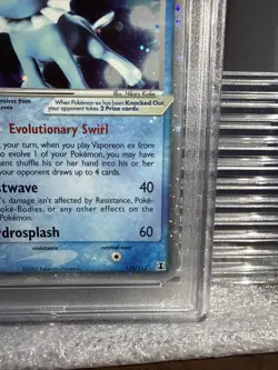 2005 POKEMON VAPOREON EX HOLO DELTA SPECIES PSA 8 NM-MT #110/113 - Image 4