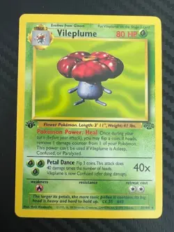 Pokemon TCG Vileplume Jungle 31/64 Regular 1st Edition Rare MP - Image 1