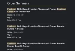Phantasmal Flames Pokemon Center Elite Trainer Box ETB - PRESALE 14/11/2025 UK - Image 2