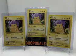 2016 Pokemon TCG XY Evolutions Lot 3x Non Holo Base Pikachu 35/108 Common - Image 1