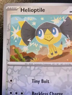 Helioptile 154/191 Reverse Holo Common Scarlet & Violet: Surging Sparks Pokemon - Image 2