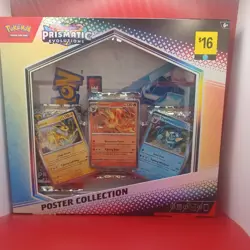 6 Pokemon TCG S&V Prismatic Evolutions Poster Collection Boxes Sealed 3 Boosters - Image 1