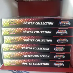 6 Pokemon TCG S&V Prismatic Evolutions Poster Collection Boxes Sealed 3 Boosters - Image 3