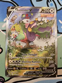 Pokemon TCG: Tornadus V Alternate Full Art (185/198) Chilling Reign NM - Image 2