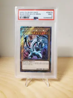 Yugioh TCG: Blue-Eyes White Dragon RA03-EN079 (1st Edition) *PSA 9* - Image 1