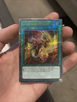 Yu-Gi-Oh Lightning Storm Alternative Art RA04-EN094 1st Edition QCSR damaged - Image 1