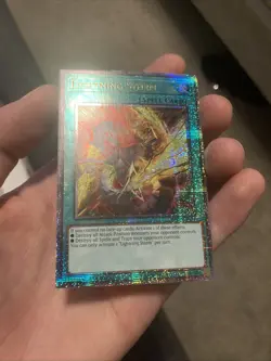 Yu-Gi-Oh Lightning Storm Alternative Art RA04-EN094 1st Edition QCSR damaged - Image 2