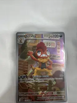 Scrafty 139/086 White Flare Illustration Rare Pokemon Card NM - Image 1