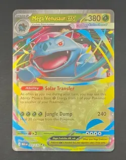 Pokemon Card Mega Venusaur EX 003/132 Mega Evolution - Near Mint - Image 1