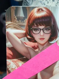 1/1 Only 1 Made Velma Sofa F/N Scooby Doo Lonestar Customs Topless Waifu Card - Image 2