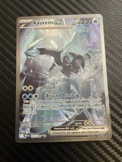 Pokemon TCG Kyurem EX Black Bolt Sv: Black Bolt Card 165/086 NM Condition - Image 1