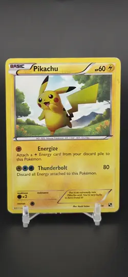 Pokemon Pikachu TCG Black White Holo Card 115/114 Secret Rare - Image 1