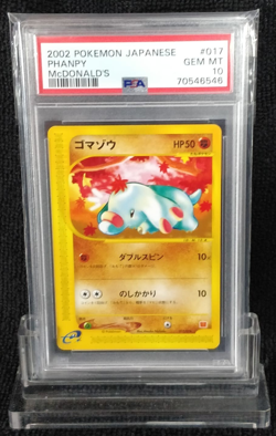 2002 Pokemon Japanese Phanpy McDonald's Promo Card #017 WOTC _ PSA 10 - Image 1