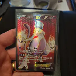 Pokemon Mewtwo EX Full Art TCG XY Breakthrough Card 158/162 - Image 1