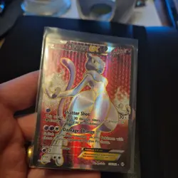 Pokemon Mewtwo EX Full Art TCG XY Breakthrough Card 158/162 - Image 2
