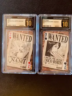2015 One Piece Wanted Deck, Nami & Nico Robin, Receive Both Cards - Image 1