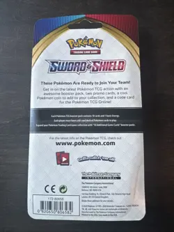 Pokemon Sword And Shield Base Set Blister Booster Pack - 2 Promo Cards - Image 2