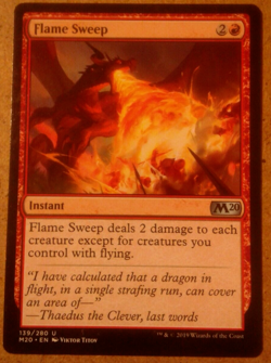 FLAME SWEEP - INSTANT (Magic the Gathering card) NEAR MINT, NM MTG UNCOMMON - Image 1