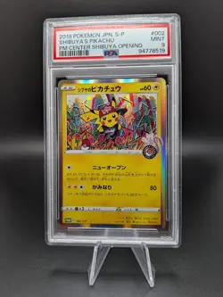 PSA 9 Shibuya's Pikachu 002/S-P Pokemon Center Promo Card Japan 2019 US SELLER! - Image 1