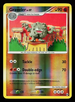Graveler 37/99 Reverse Holo Arceus Pokemon Card - Image 1