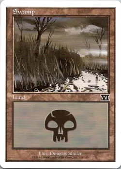 Magic the Gathering Swamp #341 Core Set 6th Edition MTG Free Shipping - Image 1