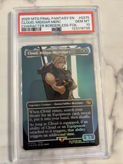 Cloud, Midgar Mercenary (Borderless) Final Fantasy Foil - Image 1