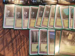 Magic the Gathering TCG Lot of Foil Full Art and Old Lands, Total in Description - Image 4