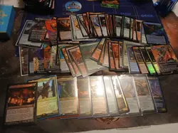Magic The Gathering Lot Of 70 Rares And Mythics. Commander. Playable. Lands. - Image 1