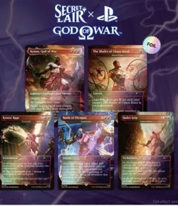 MTG Secret Lair Playstation God of War Greek Foil Sealed - Image 1