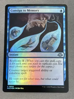 1x Consign to Memory, Foil, Modern Horizons 3 MTG NM - Image 1