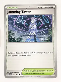 Jamming Tower 153/167 Uncommon Twilight Masquerade Pokemon Pack Fresh Near Mint - Image 1