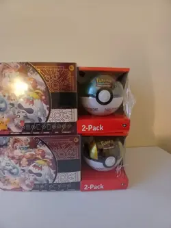 Pokemon TCG 2025 Holiday Advent Calendar Pokeball 2-Pack Costco Bundle Sealed - Image 1