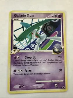 Pokemon Gallade LV.59 20/111 Holo Rare Rising Rivals Jd - Image 1