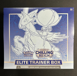 Pokemon TCG Chilling Reign ETB - Shadow Rider Calyrex * Small Tear In Plastic* - Image 1