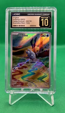 CGC 10 Pokemon Frigibax 208/193 Paldea Evolved Illustration Rare Holo - Image 1