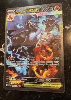 Mega Charizard X EX SIR 125/094 Phantasmal Flames English Pokemon TCG Pack Fresh - Image 3