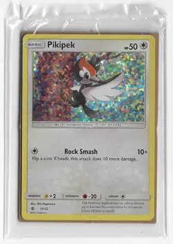 POKEMON Sun&Moon NM Sealed HOLO McDonald's HAPPY MEAL *2017* PROMO #11 PIKIPEK - Image 1