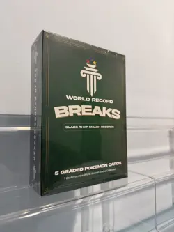 WORLD RECORD BREAKS: GUINNESS POKEMON BOX 5 SLABS INCLUDING 1/1 GUINNESS SLAB - Image 1