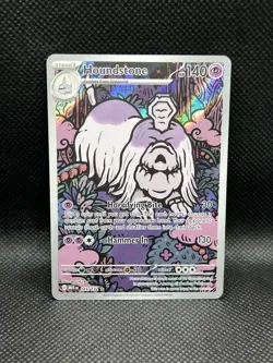 Houndstone 145/132 ILLUSTRATION RARE HOLO Mega Evolution Me01 Pokemon English IR - Image 1