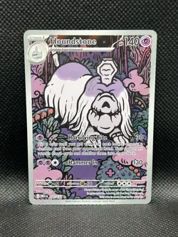 Houndstone 145/132 ILLUSTRATION RARE HOLO Mega Evolution Me01 Pokemon English IR - Image 3