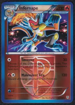 Pokemon Infernape 17/135 Reverse Holo Black & White Plasma Storm - Image 1
