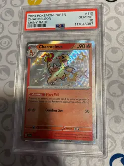 Pokemon SV Scarlet Violet Paldean Fates Shiny Rare Charmeleon 054/091 PSA 10 - Image 1