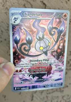 Chandelure Full Art, Pokemon Near Mint, White Flare, Illustration Rare, 103/86 - Image 5