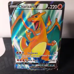 Pokemon - Charizard V - Full Art - 153/172 - Brilliant Stars - LP - Image 1