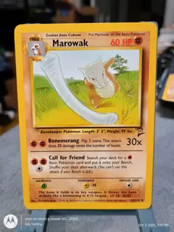 Pokemon TCG - Marowak 52/130 Base Set 2 - LP/EX Condition - Image 1